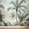 Egzotik Palmiye Ağacı Manzara Duvar Kağıdı