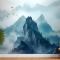 Puslu Dağ Manzarası Duvar Kağıdı 