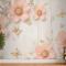 Kelebekli Pembe Elmas Papatya Duvar Kağıdı