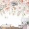 Pembe Ortanca Çiçek Sanatı Çocuk Odası Duvar Kağıdı 