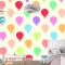 Kesintisiz Renkli Balonlar Desen Çocuk Odası Duvar Kağıdı