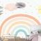 Soft Renk Gökkuşağı Çocuk Odası Duvar Kağıdı