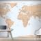Vintage Dünya Haritası Duvar Kağıdı