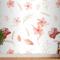 Suluboya Çiçek Desenli Duvar Kağıdı 