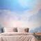 El Boyalı Suluboya Pastel Gökyüzü Yatak Odası Yatak Odası Duvar Kağıdı