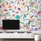 Çiçek Desenli Duvar Kağıdı Duvar Arka Planı