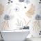 Suluboya Çiçek Desenli Banyo Duvar Kağıdı