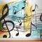 Çizgi Sanatı Müzik Notaları Duvar Kağıdı