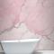 Kırık Pembe Mermer Banyo Duvar Kağıdı
