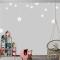 Gri Zemin Beyaz Yıldızlar Çocuk Odası Duvar Kağıdı