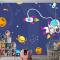 Elle Çizilmiş Galaxy Boys Çocuk Odası Duvar Kağıdı