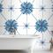 Suluboya Süs Çiçeği Banyo Duvar Kağıdı 