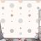 Krem Çocuk Odası Duvar Kağıdı Duvarında Estetik Puantiyeli Desen