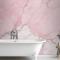 Kırık Pembe Mermer Banyo Duvar Kağıdı