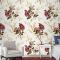 Çiçek Vintage Tarzı Dikişsiz Desen Duvar Kağıdı