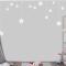 Gri Zemin Beyaz Yıldızlar Çocuk Odası Duvar Kağıdı
