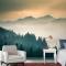 Puslu Dağ Manzaralı Duvar Kağıdı 