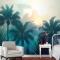 Tropikal Palmiye Ormanı Duvar Kağıdı 