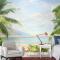 Tropikal Balkon Manzarası Duvar Kağıdı