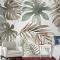 Vintage Muz Ve Palmiye Yaprakları Duvar Kağıdı