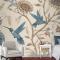 Sinek Kuşu Duvar Kağıdı  Ile Vintage Çiçek