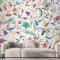 Çiçek Desenli Duvar Kağıdı Duvar Arka Planı