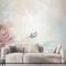 Yumuşak Pastel Çiçek Suluboya Oturma Odası Duvar Kağıdı 