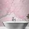 Kırık Pembe Mermer Banyo Duvar Kağıdı
