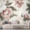 Hollandalı Pembe Şakayık Çiçek Duvar Kağıdı