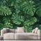 Yeşil Tropikal Yapraklar Duvar Kağıdı