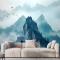 Puslu Dağ Manzarası Duvar Kağıdı 
