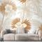 Palmiye Yaprağı Duvar Kağıdı  Ile Nötr Boho Bitkiler