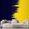 Sarı Lacivert Grunge Modern Duvar Kağıdı