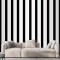 Siyah Beyaz Çizgili Arka Plan Desen Duvar Kağıdı