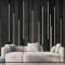 Siyah Krem Çizgiler 3D Duvar Kağıdı