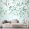 Yumuşak Yeşil Çiçeği Duvar Kağıdı 
