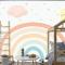 Soft Renk Gökkuşağı Çocuk Odası Duvar Kağıdı