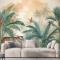 Kaplan Ve Tropikal Yapraklar Duvar Kağıdı