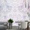 Vintage Çiçek Holografik Desenli Remix Duvar Kağıdı 
