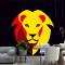 Aslan Başı Logosu Sarı Kırmızı Duvar Kağıdı