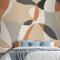 Boho Geometrik Soyut Sanat Yatak Odası Duvar Kağıdı