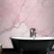 Kırık Pembe Mermer Banyo Duvar Kağıdı