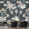 Çiçek Desenli Yemek Odası Duvar Kağıdı 