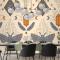 Elle Çizilmiş Boho Geometrik Desen Yemek Odası Duvar Kağıdı