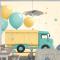 Kamyon Balon Çocuk Odası Duvar Kağıdı