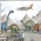 Kids Softs Dinozor Jurassic Dünya Çocuk Odası Duvar Kağıdı