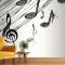 Müzik Notaları Çizimi Duvar Kağıdı