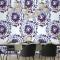 Shibori El Boyalı Desen Suluboya Yemek Odası Duvar Kağıdı