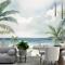 Tropikal Plaj Manzaralı Duvar Kağıdı 
