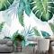 Tropikal Palmiye Yaprağı Duvar Kağıdı 